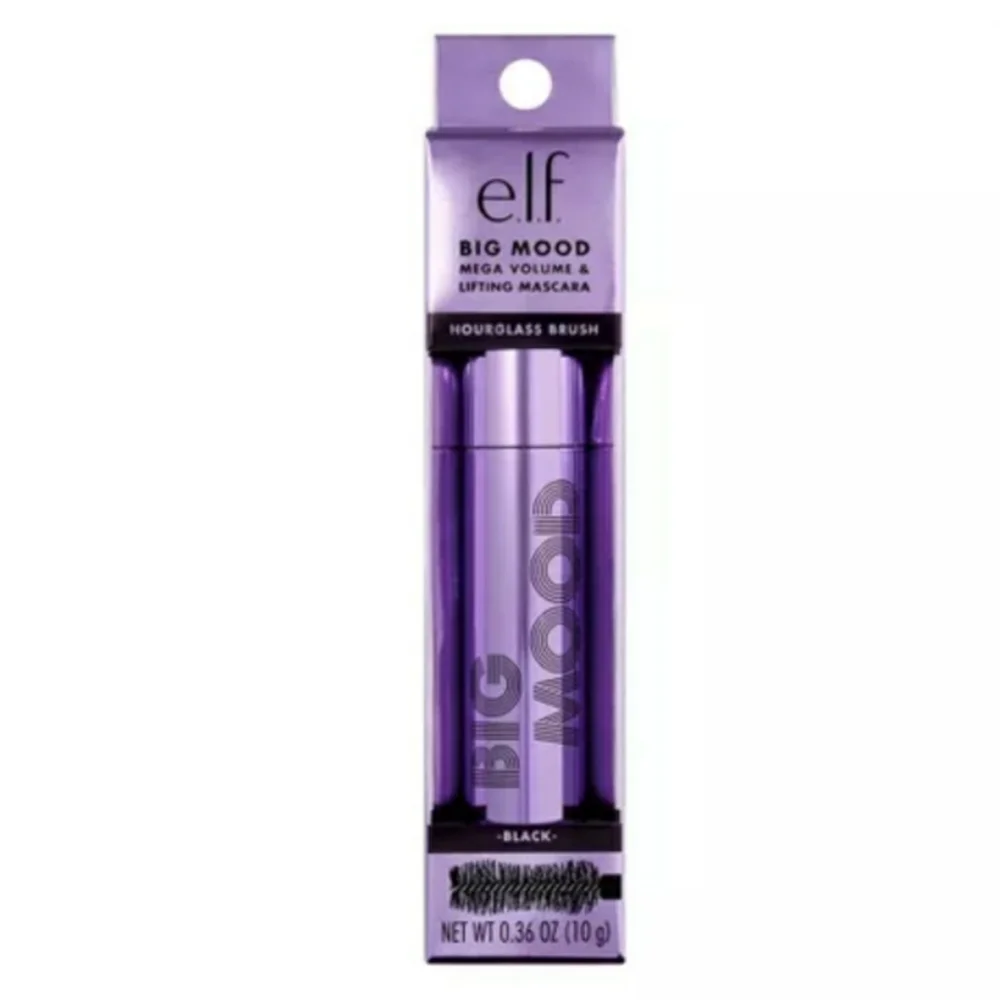 e.l.f. Big Mood Mega Volume & Lifting Mascara - BLACK, 0.3 fl oz